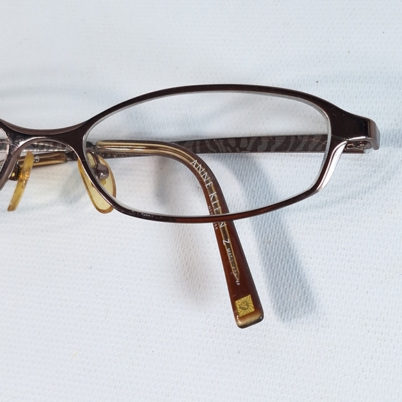 Anne Klein NY Bronze Brown Metal Eyeglasses Oval Frame AK9087 494 51 16 135 - Picture 9 of 9